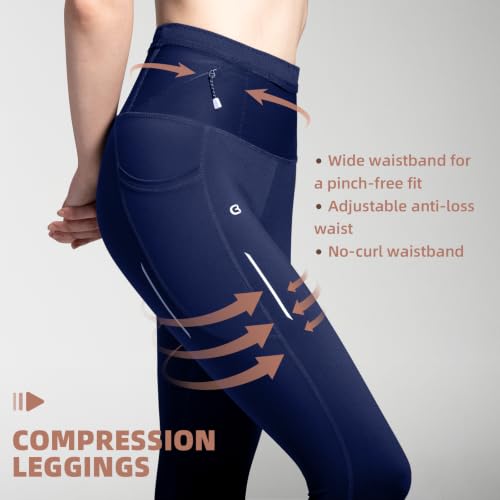 Image of Running Leggings for Women High Waisted Compression Pants for Yoga Workout