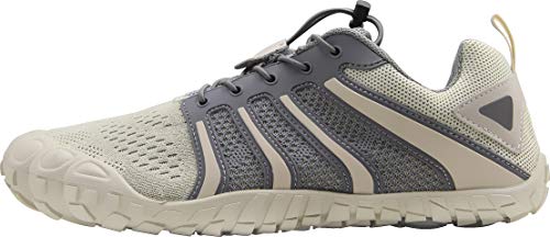 Image of Oranginer Men's Cross Training Shoes Lightweight Five Fingers Shoes for Men Beige Size 7