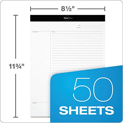 Oxford Focusnotes Writing Pad, 8-1/2" X 11-3/4", 50 Sheets (77103) #TOP6