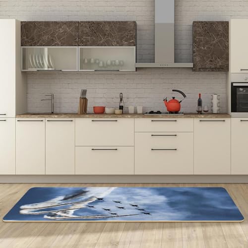 Alfombrillas de cocina para pasillo y cuarto de lavado VAPOKF dise&ntilde;o aviones 3