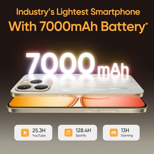 Image of realme 15T 5G Smartphone 12+256GB Flowing Silver,6.67inch Screen, 120Hz Display,7000mAh Battery,60W Fast Charge,Front & Rear Dual 50MP Cameras, Dimensity 6400 Max 5G Chipset,IP69