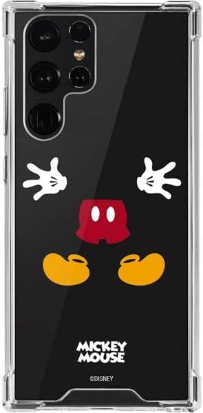 Skinit Clear Phone Case Compatible with Galaxy S22 Ultra - Officially Licensed Disney Mickey Mouse Body Design