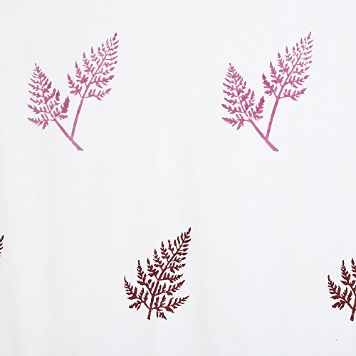 Image of LINENWALAS Cotton Print Door Curtain, Door 9 Feet, Multicolor Fern, Pack of 2