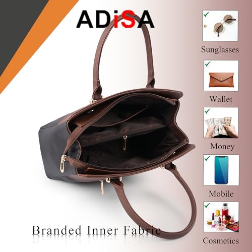 Image of Color Block Shoulder Handbag for Women - Stylish Crossbody Bag with Sling Belt, Ladies' Purse with Top Zipper Closure, Gift for Women and Girls (ADW4088)