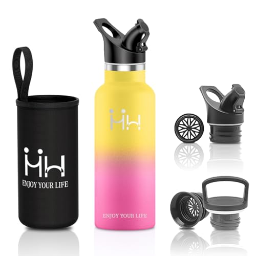 水筒 500ml 真空断熱 保温 保冷 二重壁設計 結露防止 漏れ防止 高密封性 炭酸対応 直飲み 直飲み可能 ステンレスボトル 耐熱ボトル 軽量 滑り止め塗装 洗いやすい 持ち運び便利 布袋付き 通勤向け アウトドア キャンプ 旅行 運動 登山 部活 職