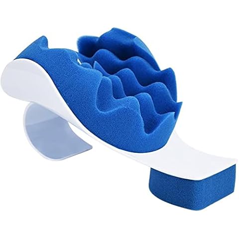 BodyHealt Neck and Shoulder Relaxer - Cervical Traction Device for TMJ Pain Relief & Spine Alignment. Neck Stretcher for Migraine Relief & Neck Support. Chiropractic Hump Corrector Neck Pain Pillow Cover