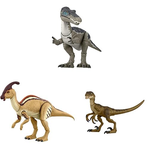 Mattel Baryonyx + Parasaurolophus + Velociraptor