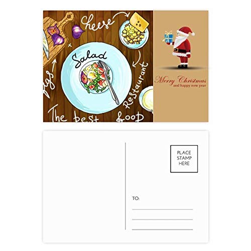 Cartes postales salade figues fromage pour personnaliser vos tables de restaurant
