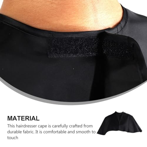 Capa impermeable profesional para corte de cabello negro miniatura 7