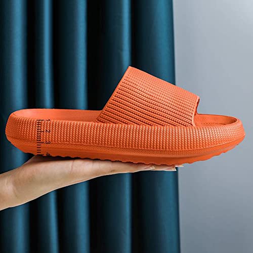DYNWAVE Sapatos Chinelos Super Macios Unissexo para Casa Chinelos Antiderrapantes com Ponta Aberta E