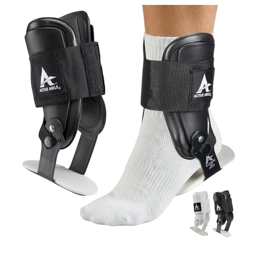 Active Ankle T2 Ankle Brace, Rigid Ankle Stabilizer for Protection & Sprain Support for Volleyball, Cheerleading, Ankle Braces to Wear Over Compression Socks or Sleeves for Stability, Various Sizes