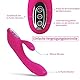 Vibratoren für Sie Klitoris und G-punkt mit Starke Funktion - Adorime Silikon Rabbit Vibrator Analvibrator Dildo Erotik Sexspielzeug für Frauen und Paare mit 7 Vibrationsfrequenz