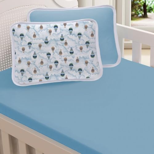 Jogo De Lençol Berço 2 Pçs Malha 100% Algodão Menino Menina 1,30x...