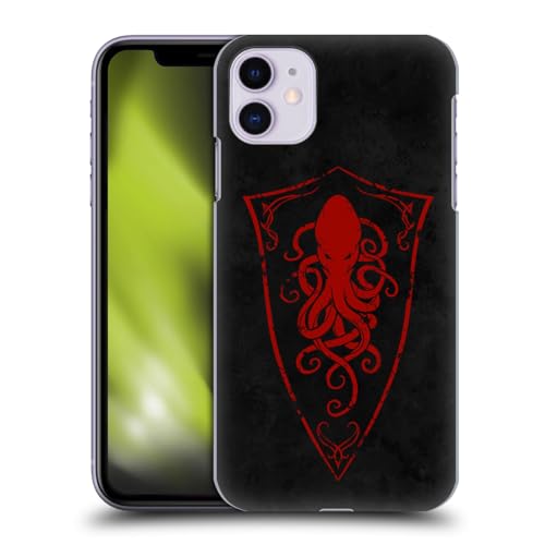 Head Case Designs Licenza Ufficiale Christos Karapanos Logo Octopus Shield Arte Chiave Custodia Cover Dura per Parte Posteriore Compatibile con Apple iPhone 11