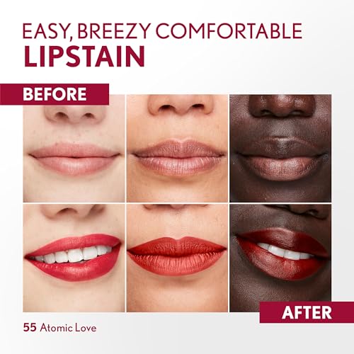 Covergirl Outlast Lipstain, 55 Atomic Love, Smooth Application, Precise Pen-Like Tip, Transfer-Proof, Satin Stained Finish, Vegan Formula, 0.06oz - image 3