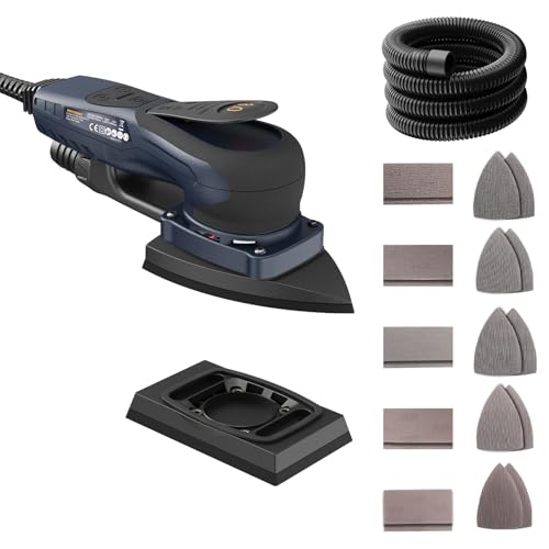 MAXXT Levigatrice Delta e Rettangolare 2IN1 brushless 350W, Diametro orbitale: