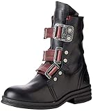 FLY London Womens KIFF682FLY Rug Leather Black Boots 7.5-8 US