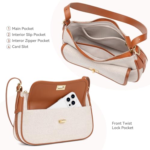 Peacocktion Shoulder Bag for Women Trendy Small Vegan Leather Crossbody Purses Handbags3