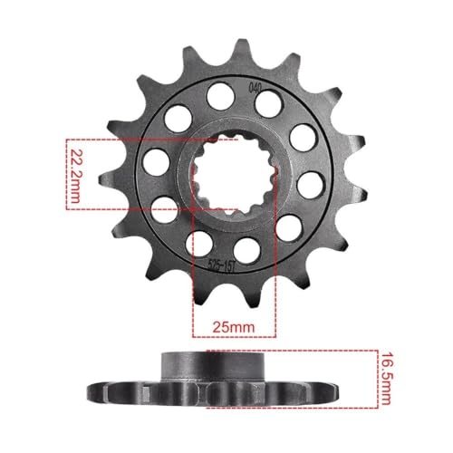 Piñón de cromo para DUC Ro 1198 Dia 2011-2018 Strada Dark 5