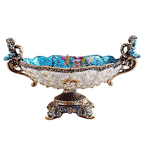 HHTD Fruit Plate Creative Household European Resin Dried Fruit Plate Large Fruit Bowl Fruit Bucket European Style Fruit Basket
