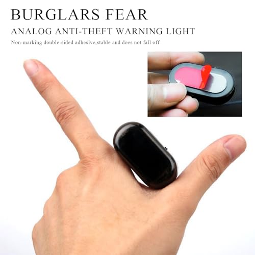 Image of Wevdn 2PCS Car Solar Power Simulated Dummy Alarm, Anti-Theft Solar LED Warning Light with USB Charger Port, Vehicle Simulated Flashing Security Fake Lamp Alarm Device, Car Accessories (Red+Blue)