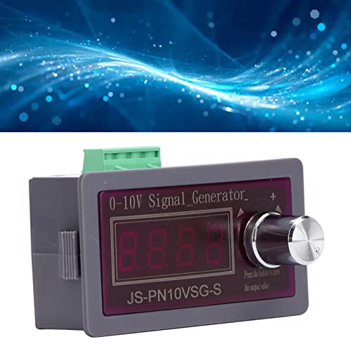 Image of DC Signal Generator, Portable High Precision 0 to 10V 0 to 20mA Adjustable Output with 4 Digit Display and Protection for PLC Debugging ABS Black 1 Pack