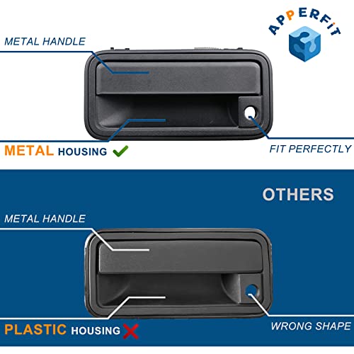 Apperfit All Metal Exterior Door Handle Front Compatible With 1995-2000 Chevrolet Chevy Tahoe Suburban C1500 C2500 C3500 K1500 K2500 K3500 Gmc Yukon Replaces 15742229 15742230 #TOP1