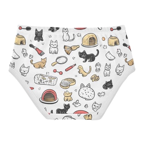 ZZKKO Pet Food Toy Girls Underwear Toddler Panties for Girls Comfort Brief Size 8Y2