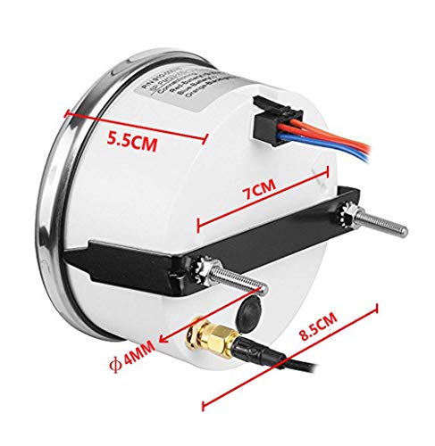 Samdo 85Mm Universal Gps Speedometer Motorcycle Speedometer Gauge Odometer Turning Lamp High Beam Lamp 120 Mp/H Mph Car Truck Vehicle #TOP1