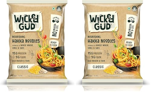 Image of WickedGud Hakka Noodles 200 Gm,No Msg (Pack of 2)