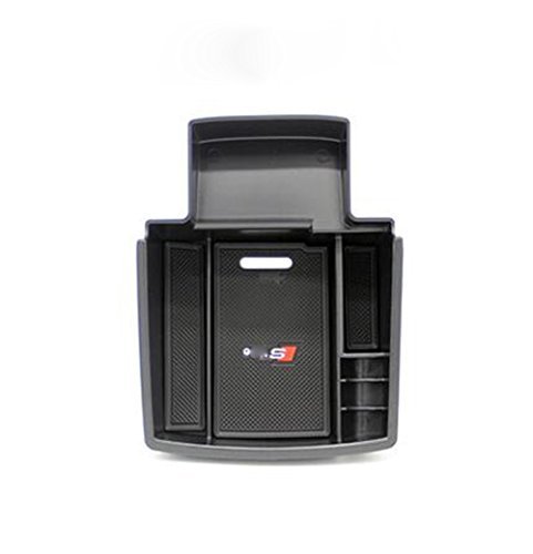 Salusy Car Center Console Armrest Box Glove Box Secondary Storage Compatible with Audi Q5 2008-2015