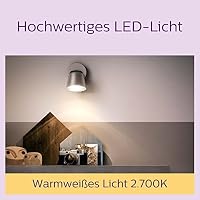 PHILIPS LED Lampe ersetzt 35W, GU10 Reflektor, warmweißes Licht (2700K), 255 Lumen, 2er Pack, Matt – Ansicht 4