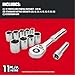 CRAFTSMAN 11-Piece Socket Set, Metric, 3/8 Inch Drive, Low Profile Ratchet (CMMT12127)