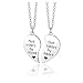 Jovivi Collier avec pendentif en forme de puzzle - Not Sisters par Blood/But Sister by Heart - Pour sœur ou amitié