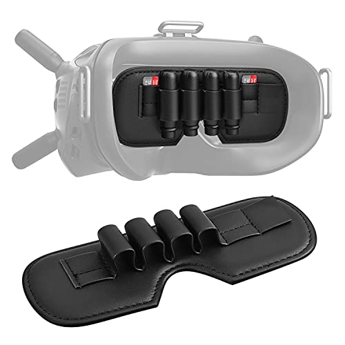 TNP FPV V2, V1 Goggle Lens Protector for DJI FPV Goggles V2 FPV V1 FPV Case Lens Cover 3-in-1 DJI FPV Antenna Strap and Memory Card Holder Storage DJI Goggle Quadcopter Drone Accessories