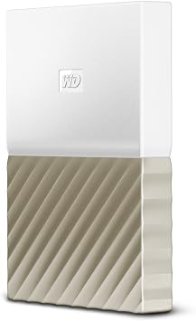 WD 2TB My Passport Ultra Portable External Hard Drive - USB 3.0 - White-Gold - WDBTLG0020BGD-WESN Old Generation