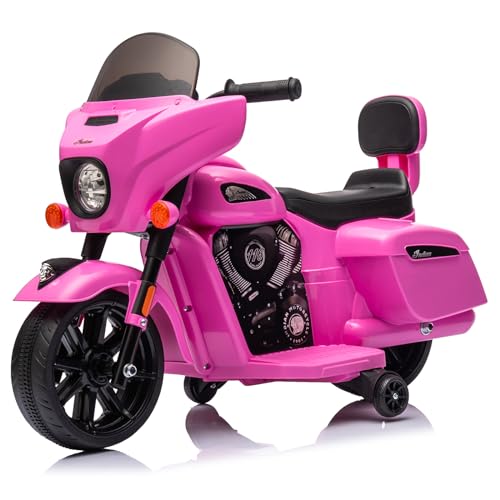 Image of Ride on Motorcycle for Kids, 6V Electric Dirt Bike, License Motorcycle with USB, AUX, Music and Headlight for Toddler 1-3