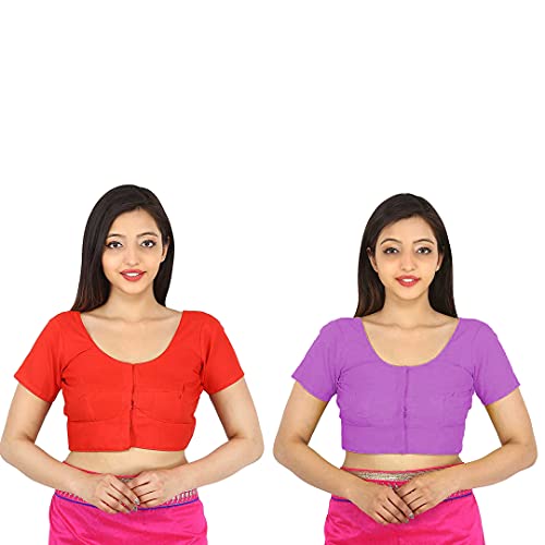 Image of Namita Women's Rubia Cotton Solid Half Sleeve Blouse