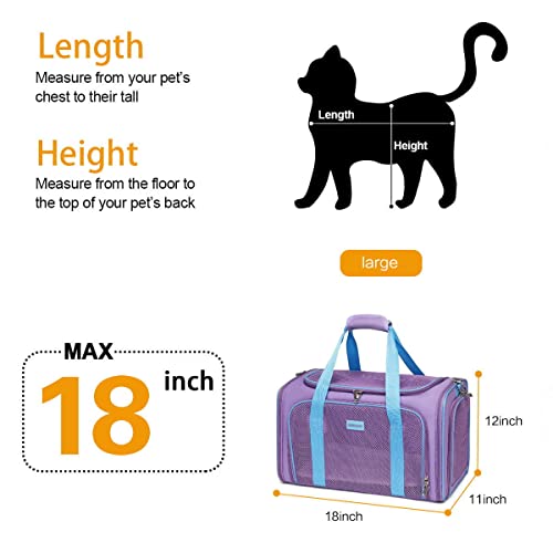 SERCOVE Frame Soft Surface pet Carrier, cat, Dog and Rabbit Transport Carrier, Airline-Approved pet Transport Carrier… - Image 5