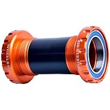 Wheels Manufacturing BSA 30 Bottom Bracket - English (BSA) Frame Interface, ABEC-3 Bearings, for 30mm Spindle, Orange