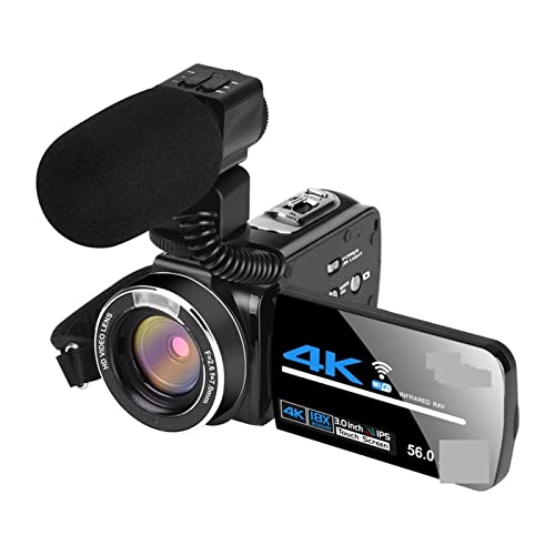 Caméra de vlogging 4K avec vision nocturne pour extérieur et streaming sans carte SD U600-LT