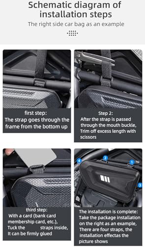 Sacoches latérales pour moto Z900RS sac de rangement d'outils sur pare-chocs pour road trip
