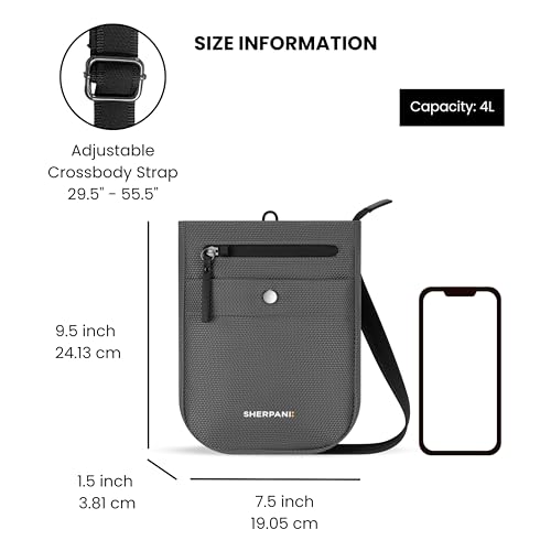 Image of Sherpani Prima, Small Anti Theft Crossbody Bag, Travel Shoulder Bag, Cross Body Purses, Handbags, Travel Gift