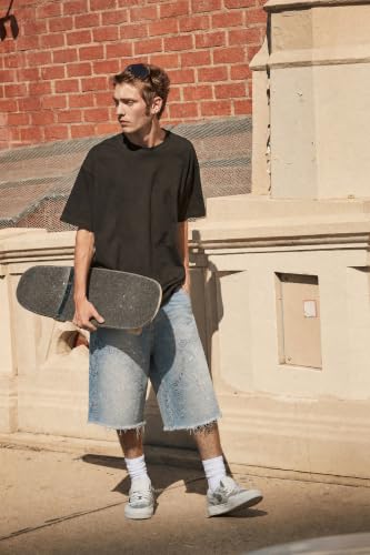 Evioset Bleach Splatter Carpenter Shorts