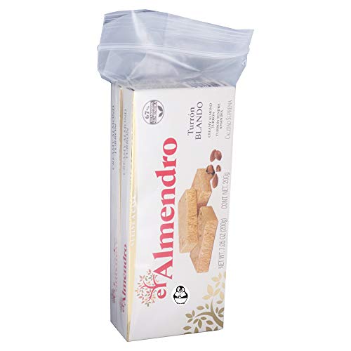 El Almendro Soft Turron Bundle - Creamy Almond Turron Gluten Free Turron Blando Con Almendras Turron Tendre Amandes Calidad Suprema W/Premium Penguin Quick Storage Pouch (2 Pack Soft Turron) #TOP4
