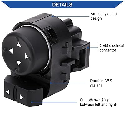 Obaee Power Window Control Switch Button & Front Driver Side Door Lock & Mirror Switch Compatible with Chevrolet Silverado/GMC Sierra 1500 2500 HD 3500 HD 2007-2013