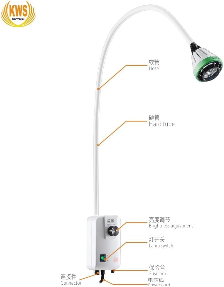 9W Wall Mounted Dental LED Surgical Medical Exam Light Shadowless Lamp Oral Pet Exam Medical Beauty Light