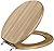 Comfort Seats C3B2R220BN Toilet Seat, Round, Rattan Bamboo