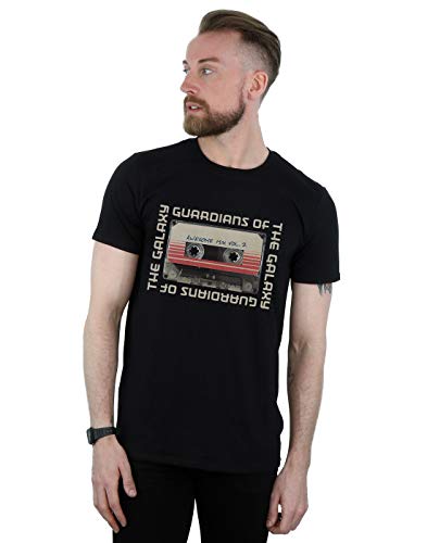 Image of Marvel Men's Guardians of The Galaxy Awesome Mix Cassette Vol. 2 T-Shirt XXX-Large Black