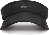 Vista 17 de Viseras solares para mujer con visera retráctil, visera de golf, protección UV, gorra de playa, tenis, correr, deporte, sombrero ajustable Blanco